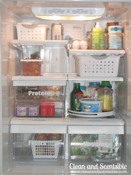 Organized Freezer: Top / Bottom Style Fridge - Simply Organized
