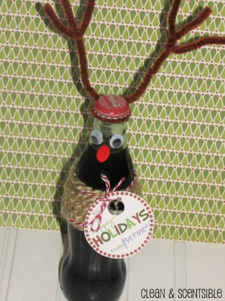 Reindeer Soda Bottles - Clean and Scentsible