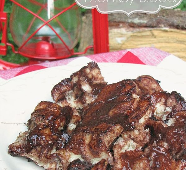 Chocolate monkey bread done up on the campfire. SO good!