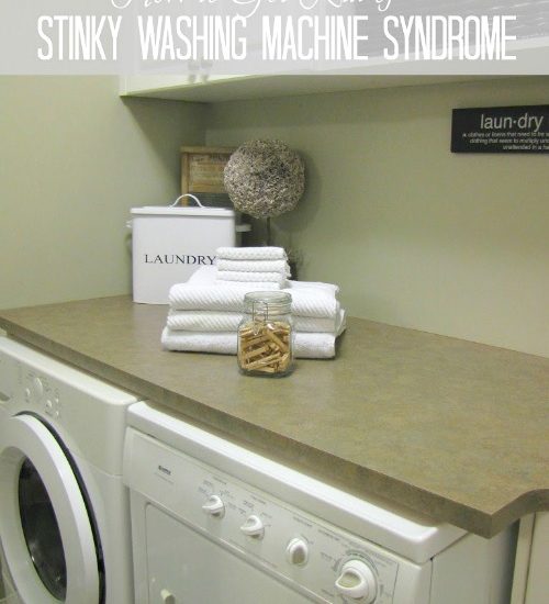 How to get rid of that stinky smell from washing machines.