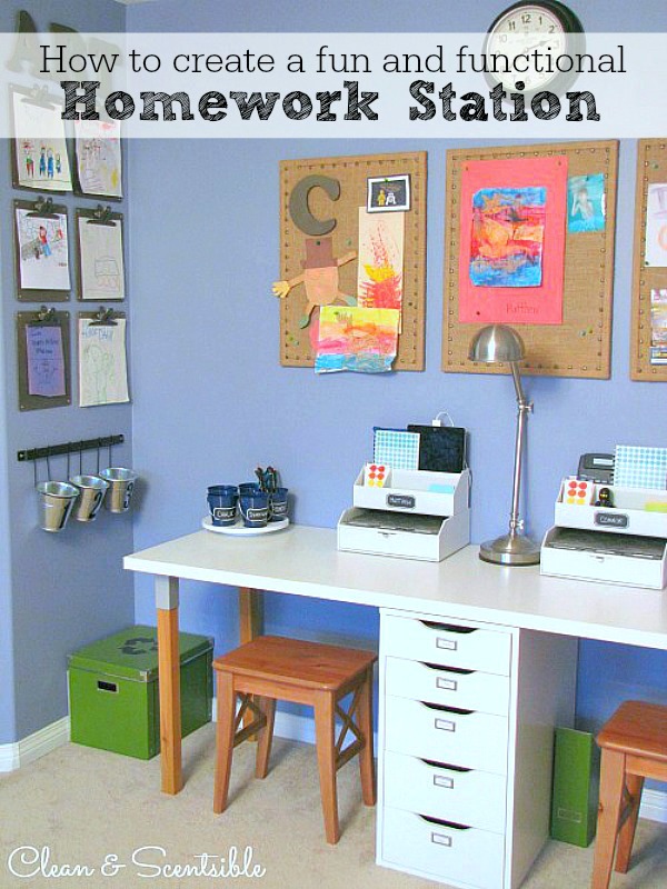 An Organized Art / Homework Station & 40+ Great Art Supplies and