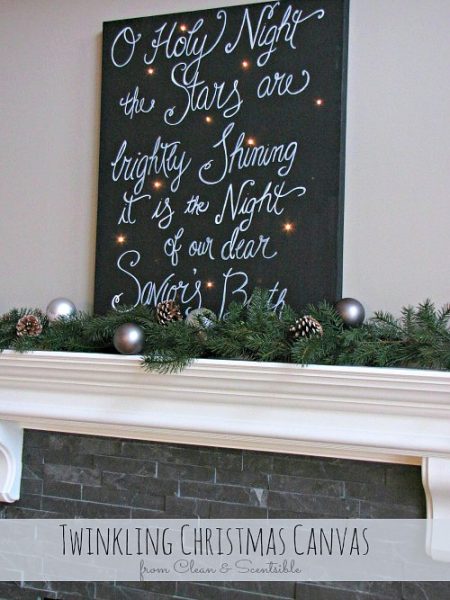 Twinkling Christmas Canvas Art - Clean and Scentsible