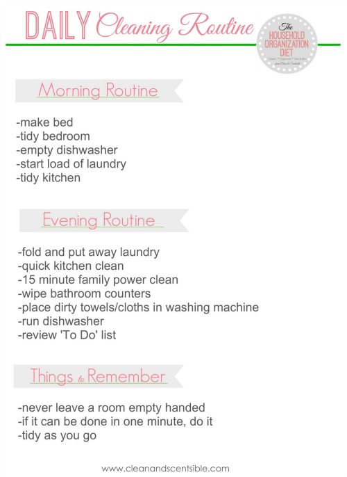 Developing A Daily Cleaning Routine Clean And Scentsible