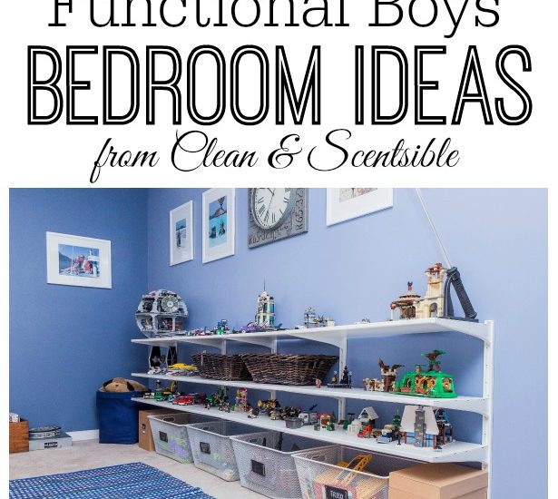 Great ideas for creating a fun and functional boy's bedroom! // from Clean and Scentsible