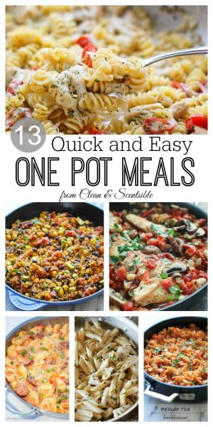 One Pot Meals - Clean and Scentsible