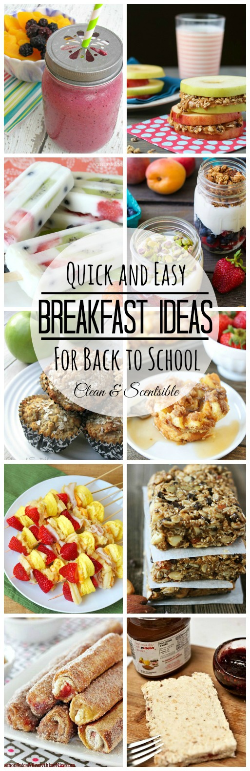 Easy Breakfast Ideas - Clean and Scentsible