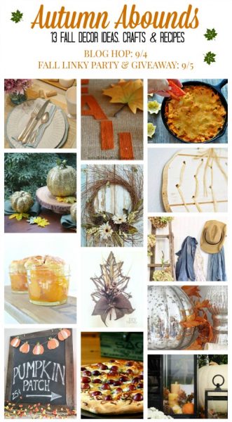 Fall Chalkboard and Pumpkin Bunting - Clean and Scentsible