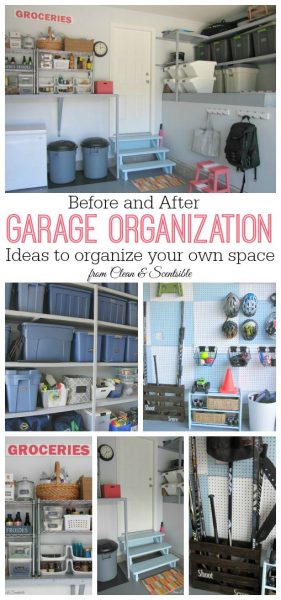 How to Organize the Garage - DIY - Clean and Scentsible