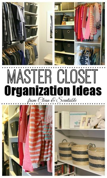 Master Closet Organization - Clean and Scentsible