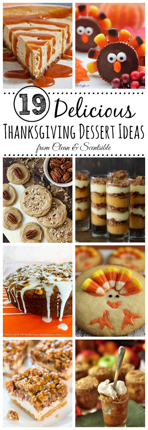 Delicious Thanksgiving Desserts - Clean and Scentsible