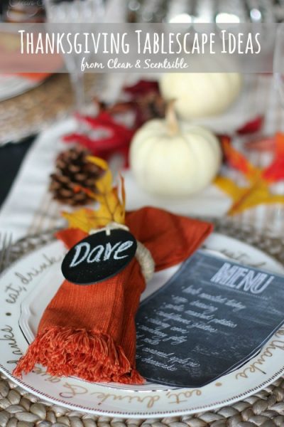 Thanksgiving Table Setting Ideas - Clean and Scentsible