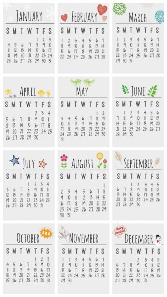 Free Printable 2015 Calendar - Clean and Scentsible