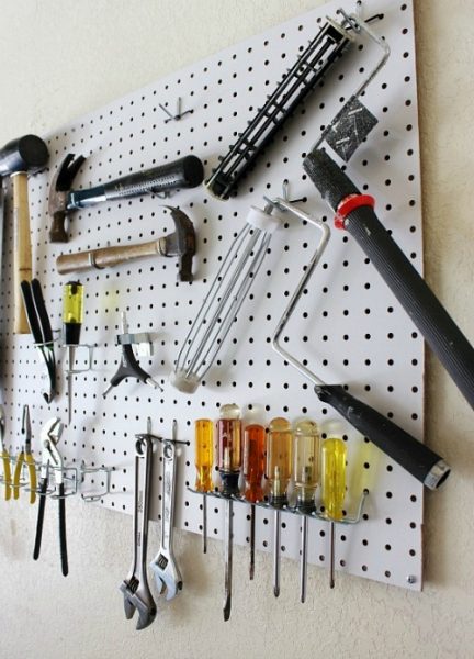 Pegboard Organization - Clean and Scentsible