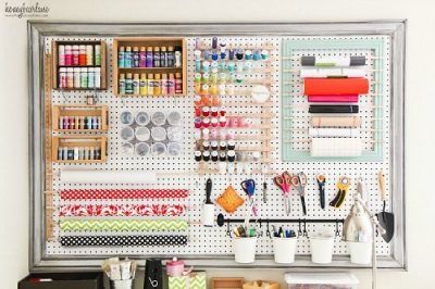 Pegboard Organization - Clean and Scentsible