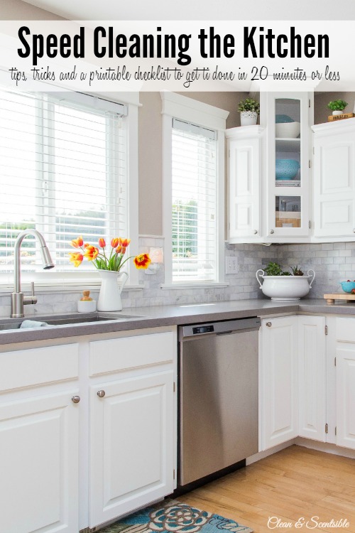 How to Speed Clean the Kitchen - Clean and Scentsible