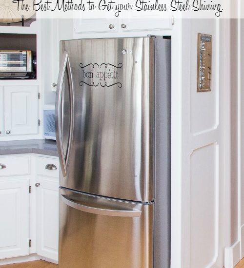 The best way to clean stainless steel appliances for a streak-free, shiny finish! // cleanandscentsible.com