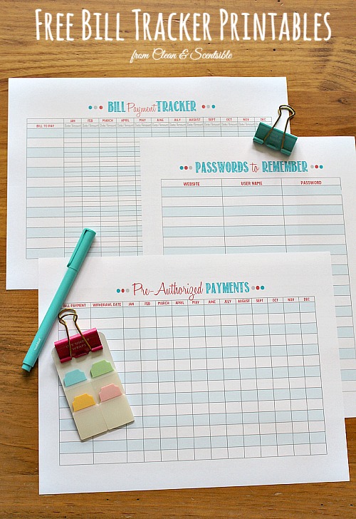 how to organize your bills on a calendar planner