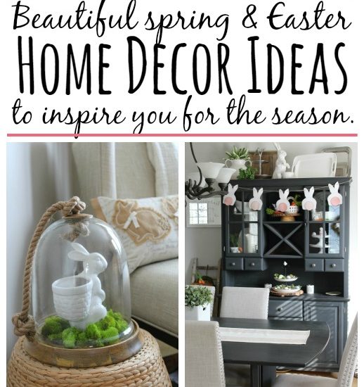 Beautiful ideas to decorate your home for spring and Easter! // cleanandscentsible.com