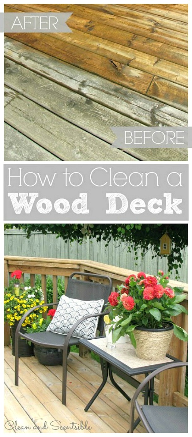 Bring your wood deck back to life with this easy to follow tutorial!