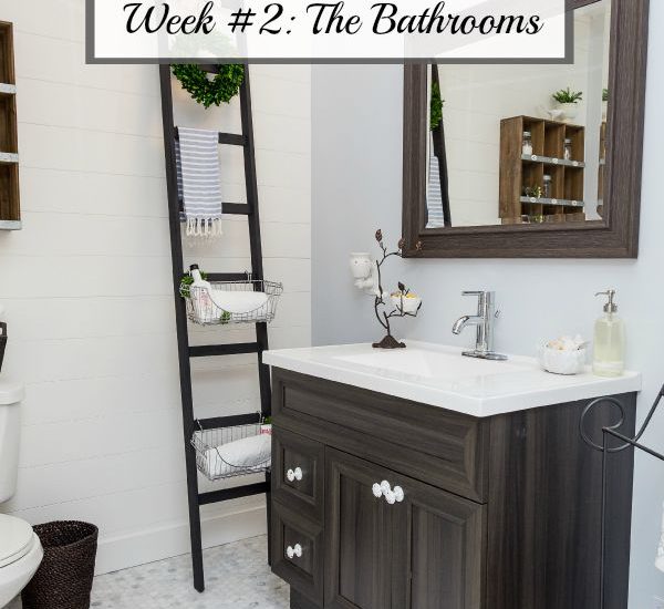 How to declutter your bathroom. Tips, ideas, and a free printable to get you started!