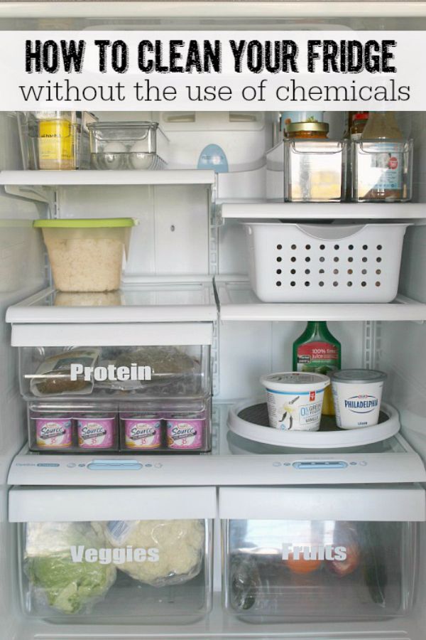Clean your fridge from top to bottom without the use of any harsh chemicals.