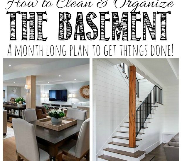 Everything you need to get your basement cleaned and organized! Includes lots of tips and free printables!