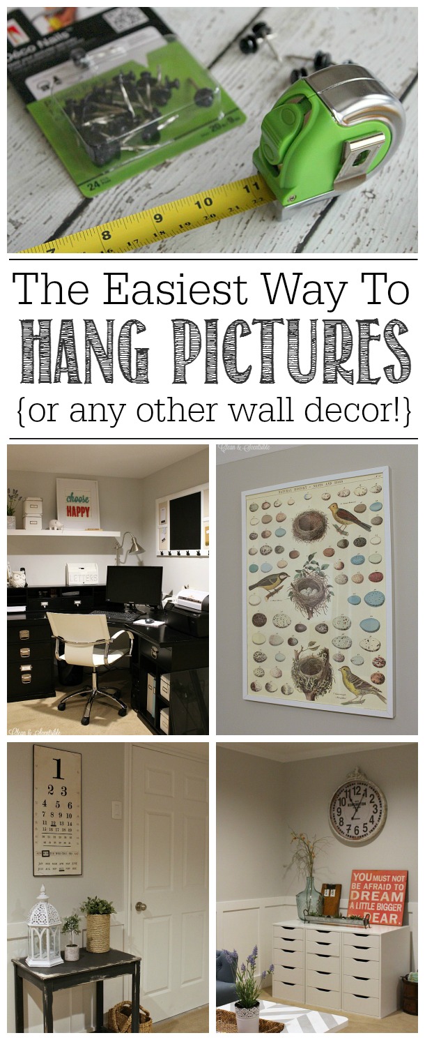 The Easiest Way to Hang Pictures {or Anything Else!} - Clean and Scentsible