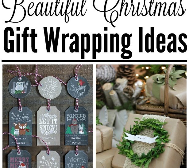 Simple and beautiful ways to dress up your Christmas gifts. Love these Christmas gift wrapping ideas!