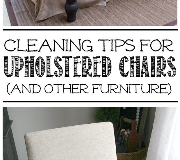 Great tips for cleaning upholstered chairs or other furniture.