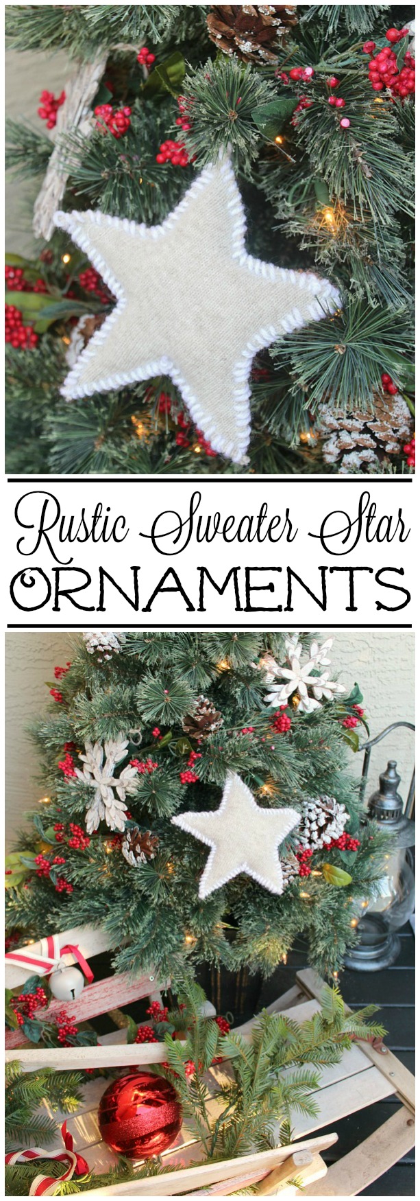 Sweater Star Christmas Ornaments - Clean and Scentsible