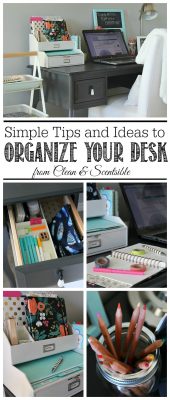 Small Desk Organization Ideas - Clean and Scentsible