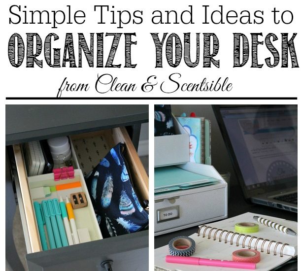 I love these simple organization ideas to keep your desk neat and organized!