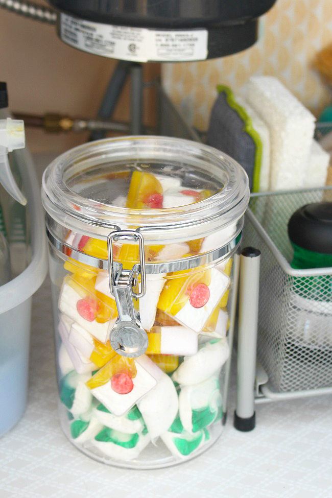 How to Decorate a Dishwasher Pod Container DIY