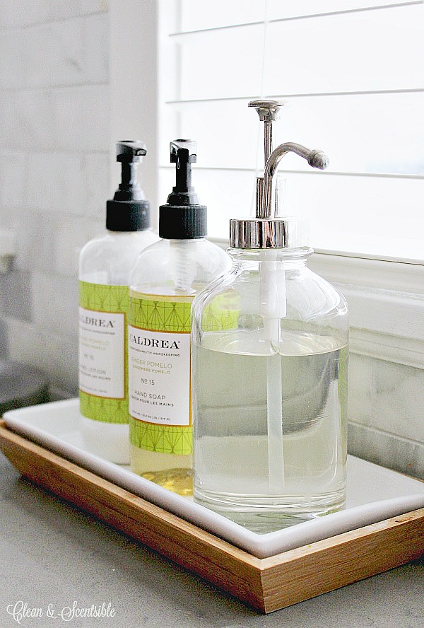 Making Cleanup Fast With An Organized Kitchen Sink & DIY Soap