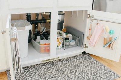 Under Kitchen Sink Organization Ideas Clean And Scentsible   Under Sink Organization Ideas 400x266 