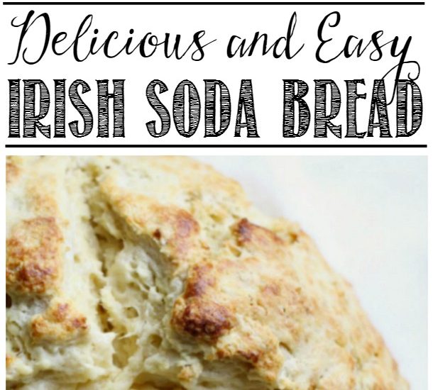 This delicious Irish soda bread is so easy to make with only 15 minutes of prep time! You can't beat fresh baked bread!