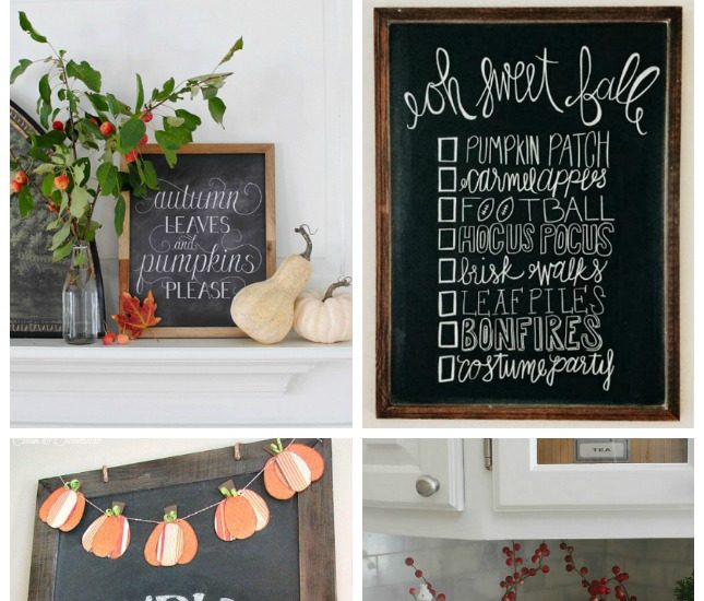 Fall Chalkboard Inspiration Clean And Scentsible