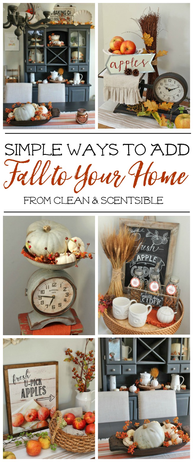 Simple Fall Decor Inspiration - Clean and Scentsible
