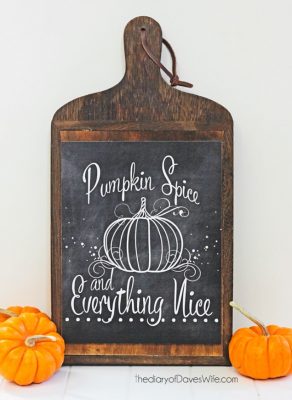 Fall Chalkboard Inspiration - Clean and Scentsible