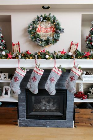 Christmas Mantel - Clean and Scentsible