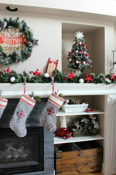 Christmas Mantel - Clean and Scentsible