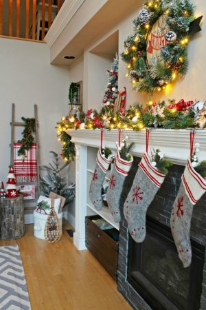 Christmas Mantel - Clean and Scentsible