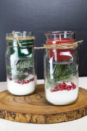 Mason Jar Christmas Decorating Ideas - Clean and Scentsible