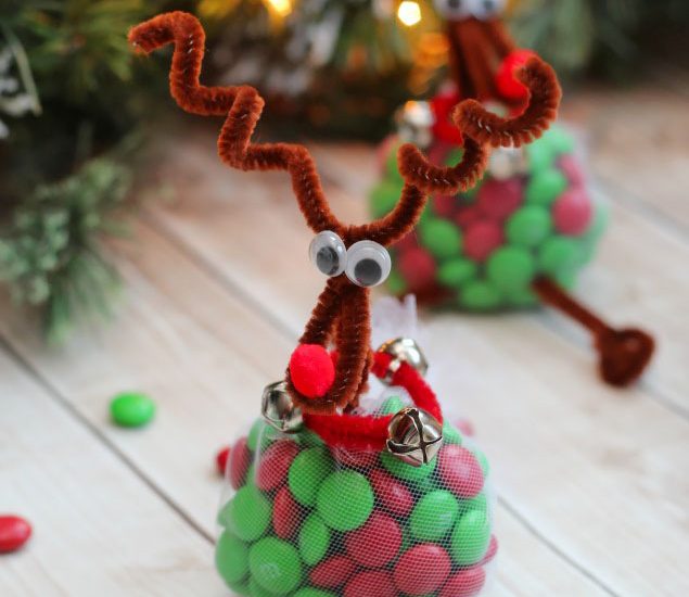 Reindeer treats. This easy Christmas craft is lots of fun for the kids and make cute little gifts or table toppers.