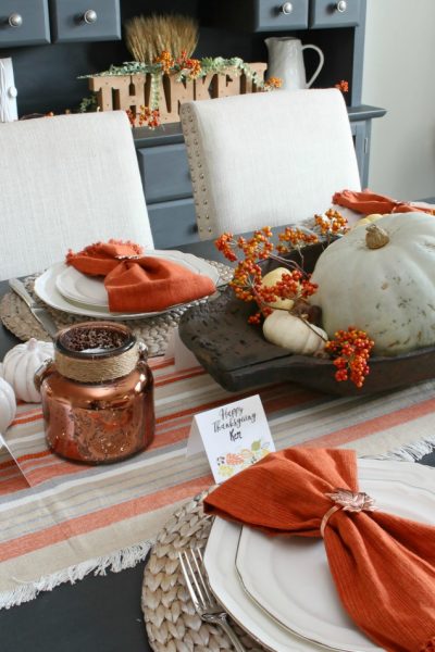 Thanksgiving Tablescape and Free Printable Thanksgiving Place Cards ...