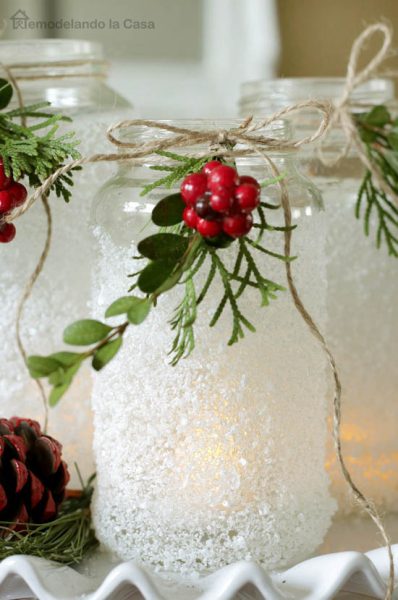 Mason Jar Christmas Decorating Ideas - Clean and Scentsible