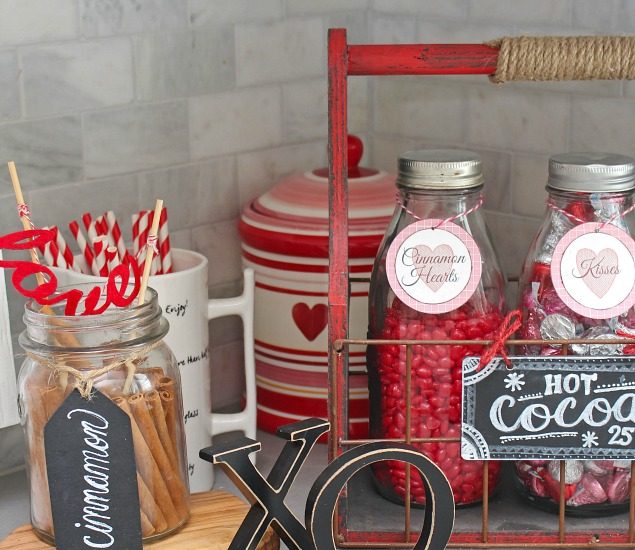 Valentine's Day Hot Chocolate Bar and delicious hot chocolate recipes.