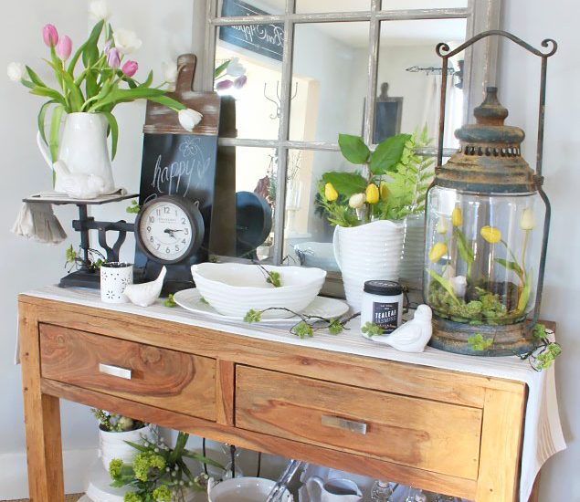 Quick and easy spring decorating ideas.