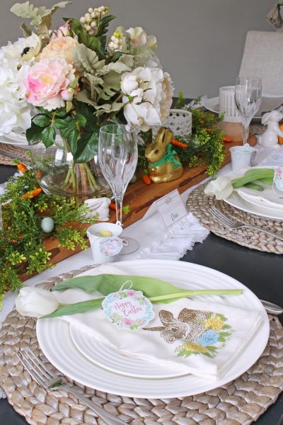 Easter Dining Room and Easter Tablescape Decorating Ideas - Clean and ...