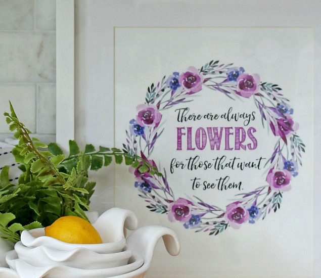 Beautiful collection of free spring printables.